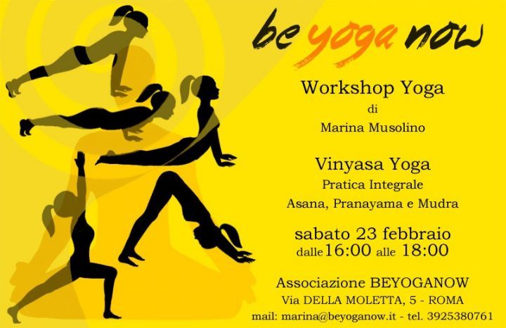 Workshop Vinyasa YOGA Roma Asana Pranayama Mudra